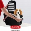 Transporter PetLife antracytowy w podróży z pupilem
